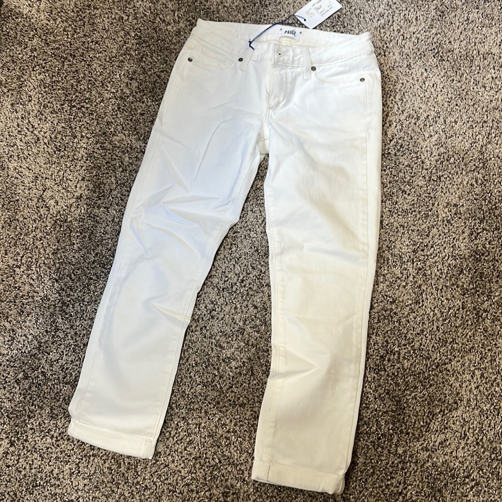 NWT Paige white jeans size 27.